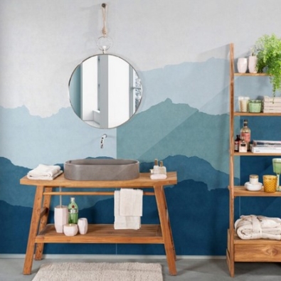 Cipì Zen XL Konsole aus recyceltem und gewachstem Teakholz