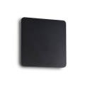 COVER AP D20 quadratische schwarze Wandleuchte von Ideal Lux