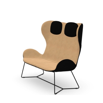 Dalia DV/DVE M TS Sofa mit Metallstruktur und gepolstertem Sitz von Midj