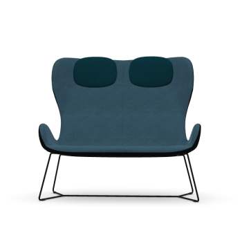 Dalia DV/DVE M TS Sofa mit Metallstruktur und gepolstertem Sitz von Midj