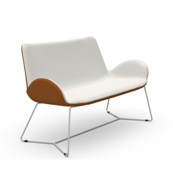 Dalia DV/DVE M TS Sofa mit Metallstruktur und gepolstertem Sitz von Midj