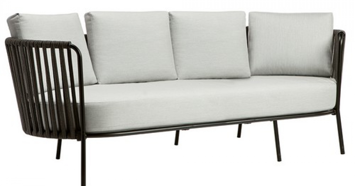 Vermobil 3-Sitzer-Sofa Desiree Rope Black - Sofas | Gleiche Ausstattung
