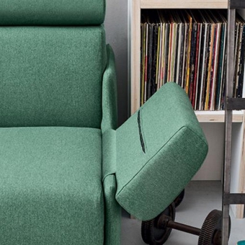 Bonnie Schlafsofa aus Kunstleder oder Stoff