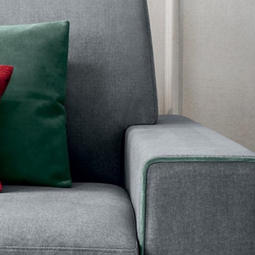 Teseo Schlafsofa aus Kunstleder oder Stoff