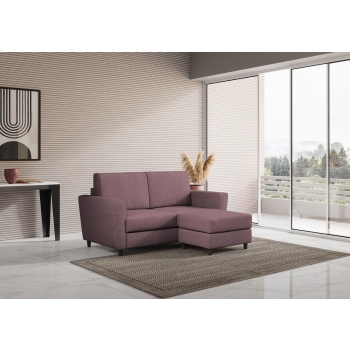 Yasel 2-Sitzer-Sofa mit Hocker von Ityhome