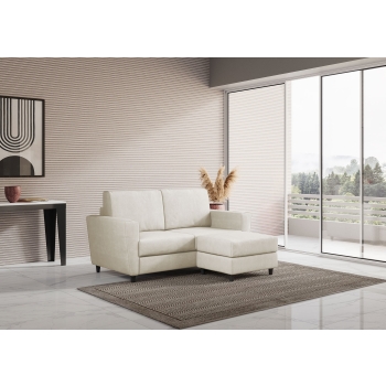 Yasel 2-Sitzer-Sofa mit Hocker von Ityhome