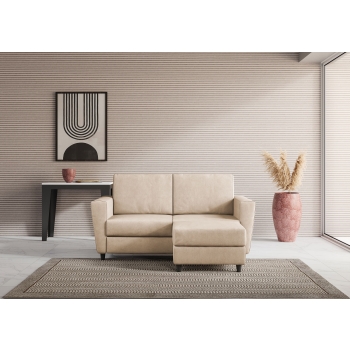 Yasel 2-Sitzer-Sofa mit Hocker von Ityhome