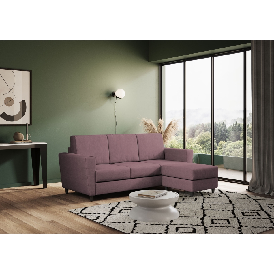 Yasel 3-Sitzer-Sofa mit Hocker von Ityhome