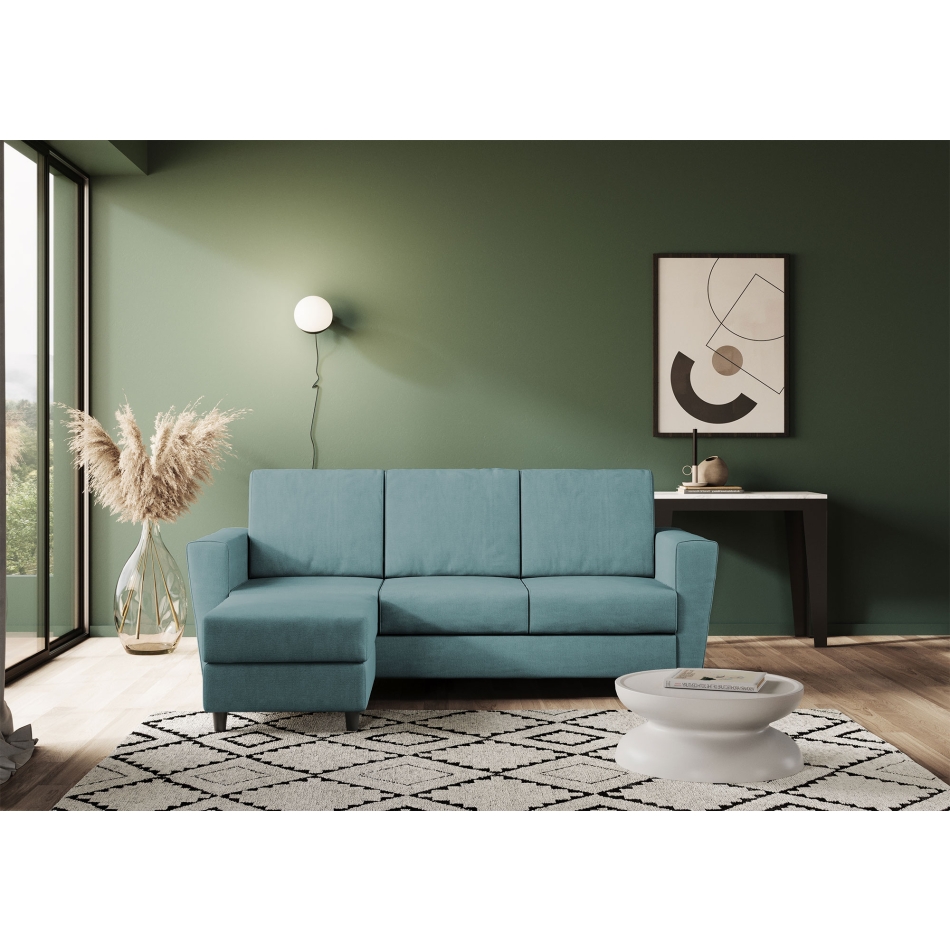 Yasel 3-Sitzer-Sofa mit Hocker von Ityhome