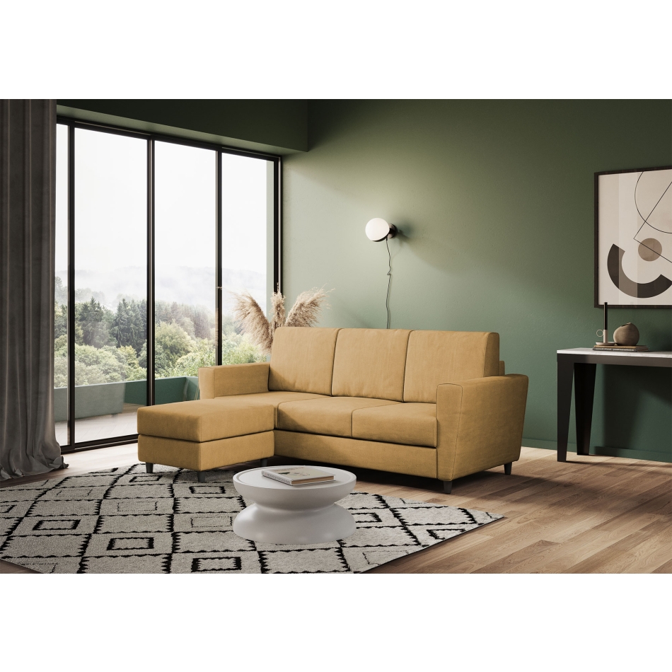 Yasel 3-Sitzer-Sofa mit Hocker von Ityhome