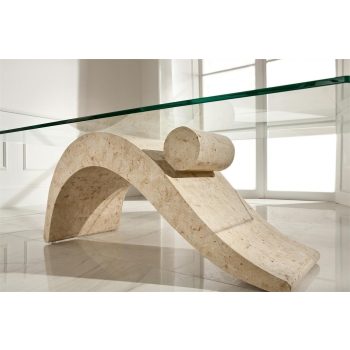 Dove Couchtisch (120 x 70 x 40 – Transparent) von Stones