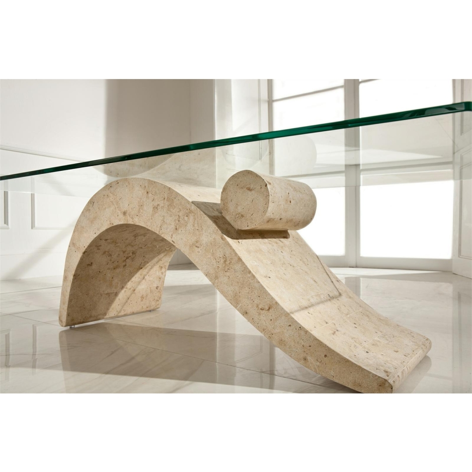 Dove Couchtisch (120 x 70 x 40 – Transparent) von Stones