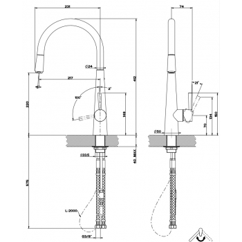 Gessi Just 20577 Einhebelmischer