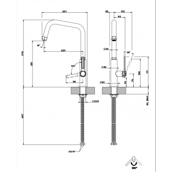 Gessi Mischbatterie Officine 60051