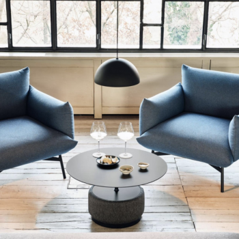 Bolle Pendelleuchte oder Stehleuchte mit Betonsockel von Midj