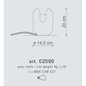 BATUCADA C2590 DEKO-TISCHLAMPE