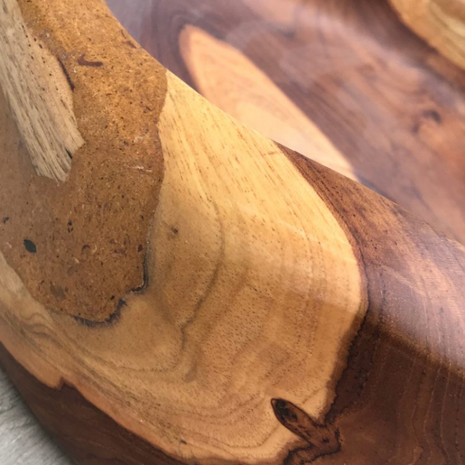 Cipì Bantul Basin CP950 / B Spüle aus handgefertigtem Teakholz
