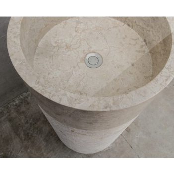 Cipì Stand Up Sink aus verziertem Naturmarmor