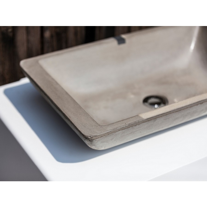 Aufsatzwaschbecken aus Beton von Cipì aus poliertem Beton