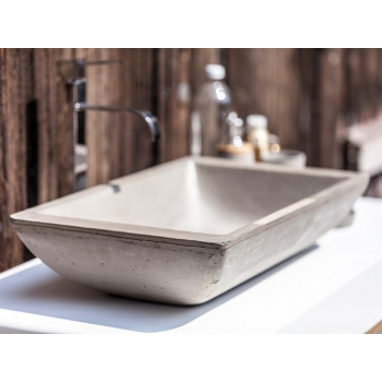 Aufsatzwaschbecken aus Beton von Cipì aus poliertem Beton