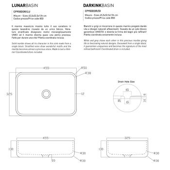 Senke für dunkle Tinte CP950DOR / DI