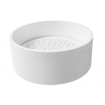 Cipì Tray Spüle in Solid Surface eckig oder rund weiß