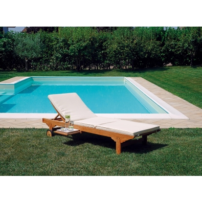 Carloforte Holz-Outdoor-Liege von Greenwood