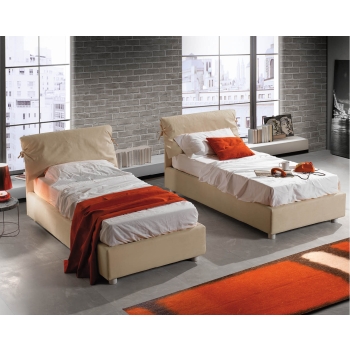 Fiocco Bett aus Ökoleder oder Stoff