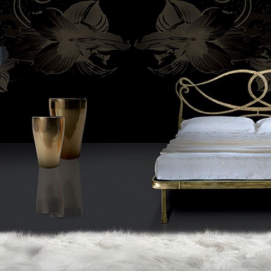 Schmiedeeisen Bett Modell Camelot von Pama Letti
