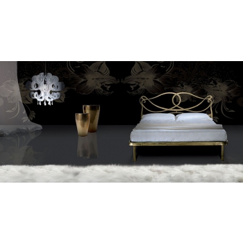 Schmiedeeisen Bett Modell Camelot von Pama Letti