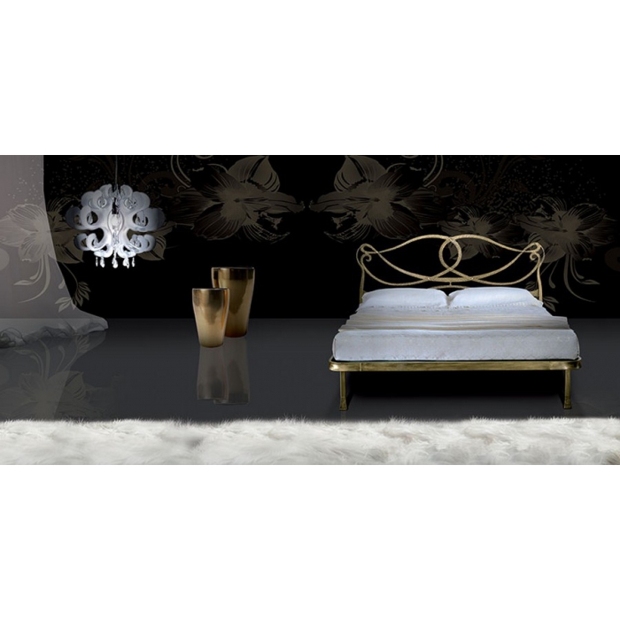 Schmiedeeisen Bett Modell Camelot von Pama Letti