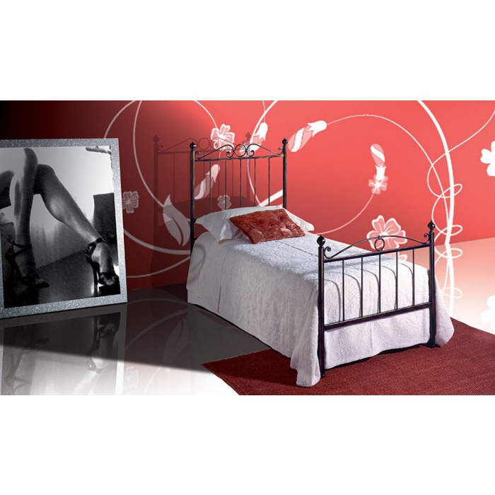 Cleopatra Single Schmiedeeisen Bett Modell von Pama Letti