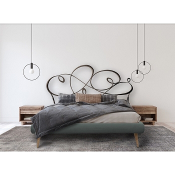Doppelbett Capriccio aus Schmiedeeisen