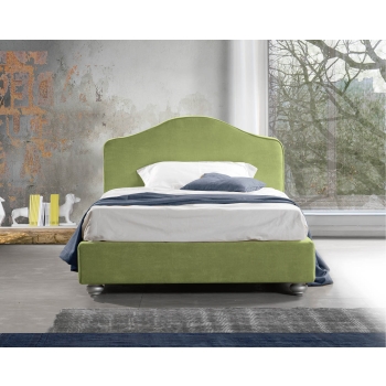 Romantisches Bett von Lettissimi Stoff oder Öko-Leder