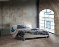Romantisches Bett aus Lettissimi-Stoff oder Bettgestell aus Kunstleder H.14 oder H.28