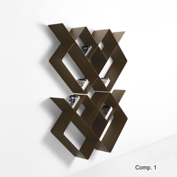 Mondrian-Bibliothekskompositionen von Pezzani