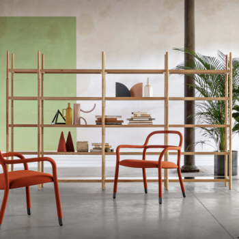 Siena Bücherregal aus Holz und Metall- oder Glasregalen von Midj