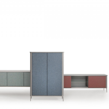 S1 R_TS Metallstuhl mit Stoff- oder Lederbezug von Midj