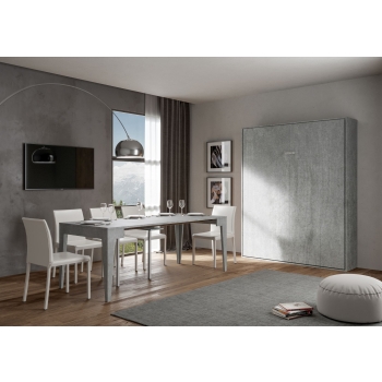 Mod.Kentaro Matrimoniale - 160 vertikales Klappbett für Doppelbett Kentaro Cashmere