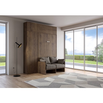 Mod.Kentaro Sofà 1/2 – Klappbett Queensize 120 vertikal Kentaro Sofà Esche weiß