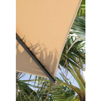 25x25 Abri quadratischer Sonnenschirm mit Mittelstange von Vermobil