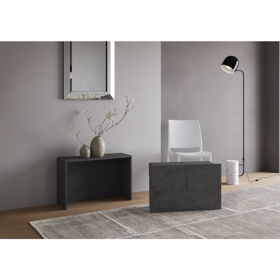 Evolve Lower Bench - Ausziehbare untere Bank 26x72/300 cm Evolve Innenverlängerungen aus Esche weiß