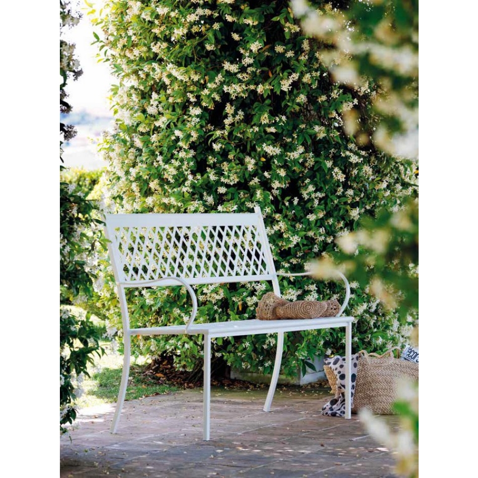 Vermobil Sommerliche Gartenbank aus Eisen