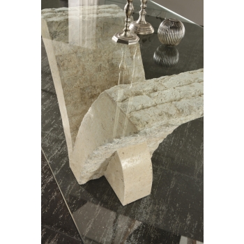 Papillon Fester Tisch (180 x 100 – Transparent) von Stones