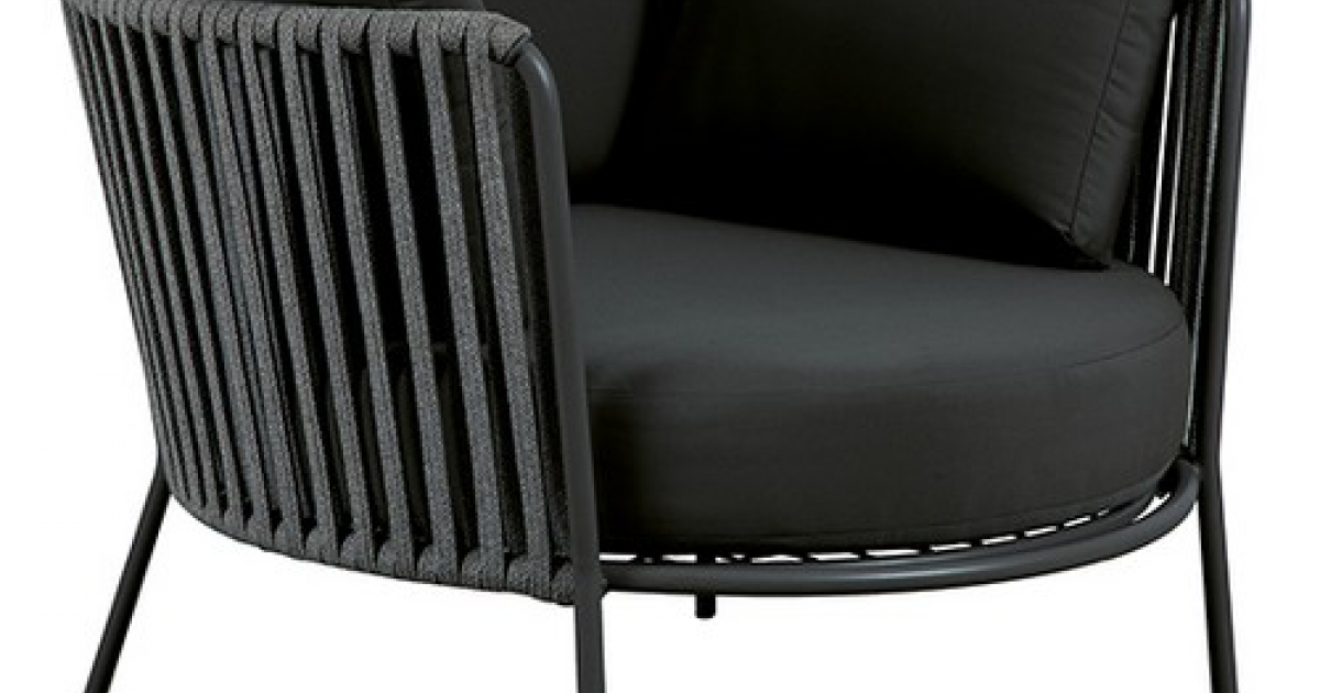 Vermobil Niedriger Sessel Maxi Desiree Rope Black - Sessel | Gleiche