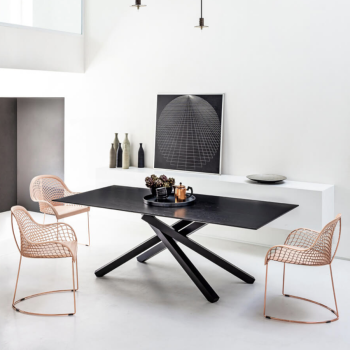 Calla S M_M PP_TS Stuhl mit gepolsterter Schale von Midj