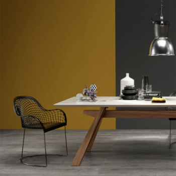 Calla S M_M PP_TS Stuhl mit gepolsterter Schale von Midj