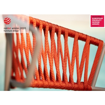 Lisa Filò Stuhl aus nautischem Seilgewebe Scab Design