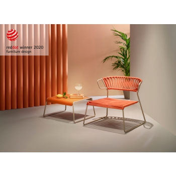 Lisa Club-Sessel aus PVC-Fäden Scab-Design