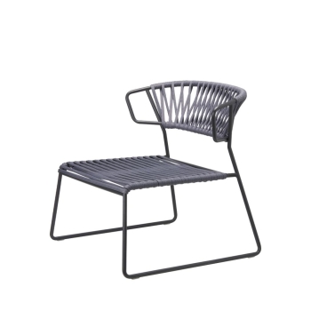 Lisa Lounge Filò Sessel aus nautischem Seilgewebe von Scab Design